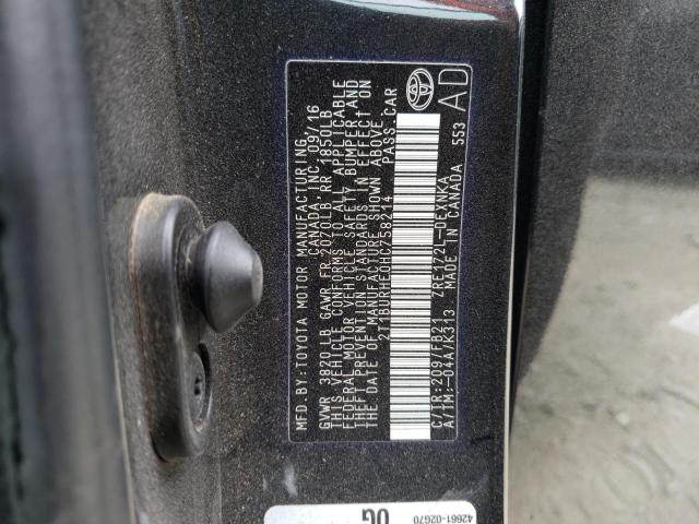 Photo 10 from auction – 2017 TOYOTA COROLLA L with VIN 2T1BURHE0HC758214