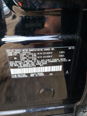 Photo 10 from auction – 2015 TOYOTA RAV4 XLE with VIN 2T3RFREV5FW347312