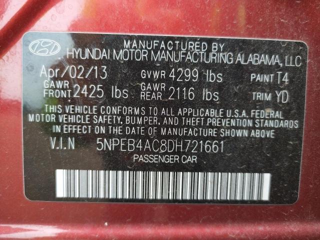 Photo 10 from auction – 2013 HYUNDAI SONATA GLS with VIN 5NPEB4AC8DH721661