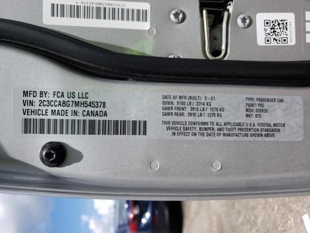 Photo 10 from auction – 2021 CHRYSLER 300 S with VIN 2C3CCABG7MH545378