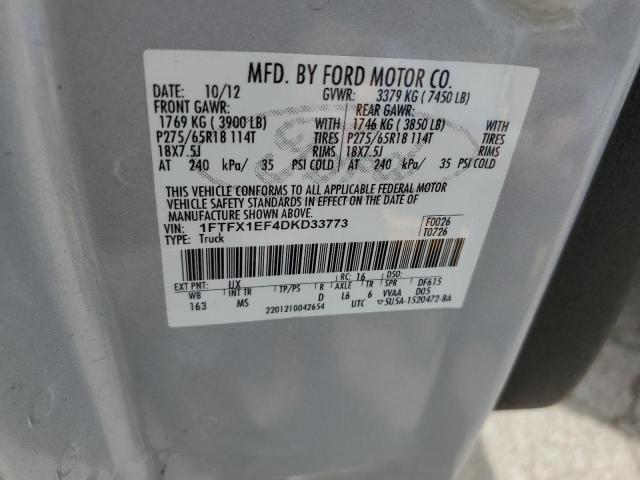 Photo 10 from auction – 2013 FORD F150 SUPER with VIN 1FTFX1EF4DKD33773