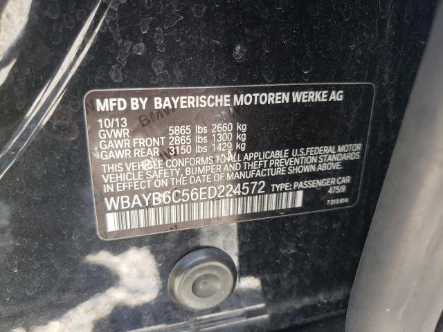 Photo 10 from auction – 2014 BMW 750 with VIN WBAYB6C56ED224572