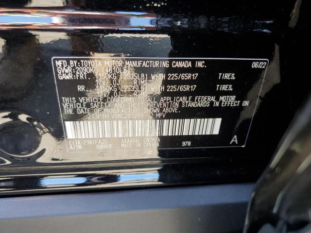 Photo 10 from auction – 2022 TOYOTA RAV4 XLE with VIN 2T3P1RFV0NC293289
