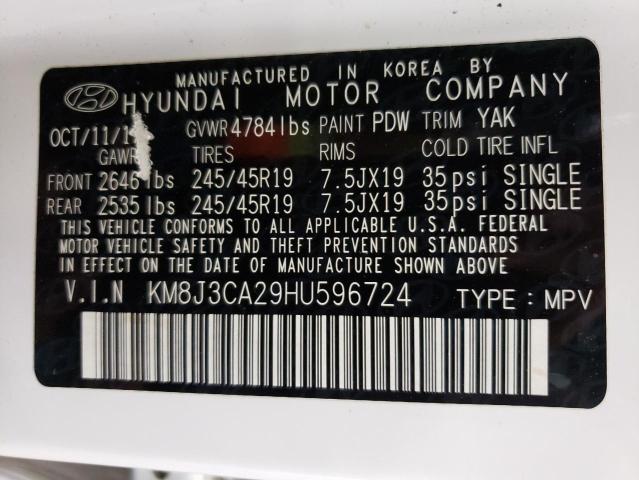 Photo 10 from auction – 2017 HYUNDAI TUCSON LIM with VIN KM8J3CA29HU596724
