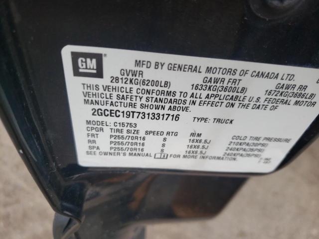 Photo 10 from auction – 2003 CHEVROLET SILVERADO with VIN 2GCEC19T731331716
