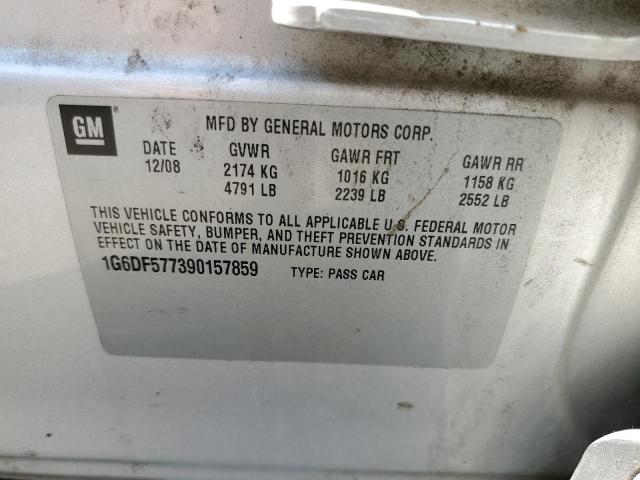 Photo 10 from auction – 2009 CADILLAC CTS with VIN 1G6DF577390157859