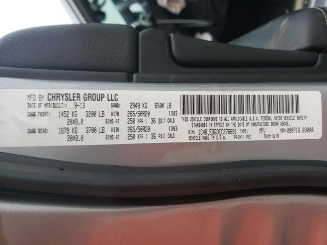 Photo 10 from auction – 2014 JEEP GRAND CHER with VIN 1C4RJEBG3EC276691