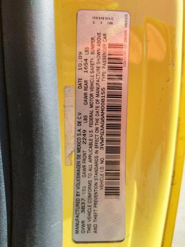 Photo 10 from auction – 2010 VOLKSWAGEN NEW BEETLE with VIN 3VWPG3AG8AM008155