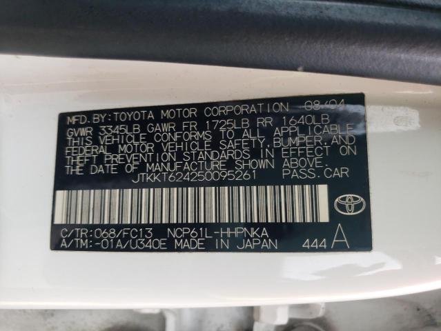 Photo 10 from auction – 2005 TOYOTA SCION XA with VIN JTKKT624250095261