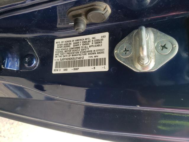 Photo 10 from auction – 2003 HONDA ELEMENT DX with VIN 5J6YH28263L014012