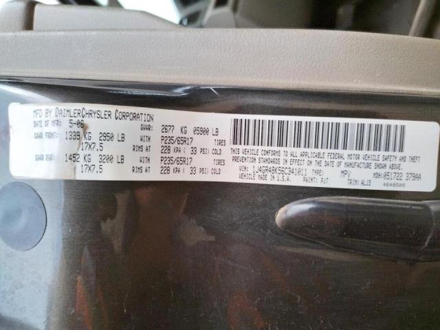 Photo 10 from auction – 2006 JEEP GRAND CHER with VIN 1J4GR48K56C341011