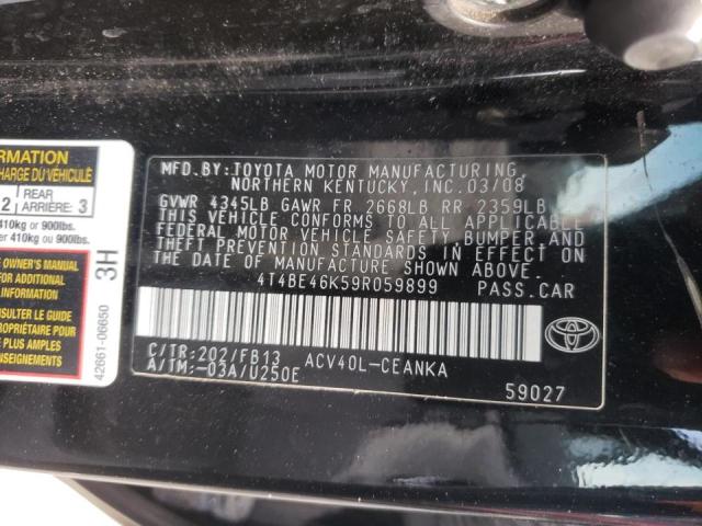 Photo 10 from auction – 2009 TOYOTA CAMRY BASE with VIN 4T4BE46K59R059899
