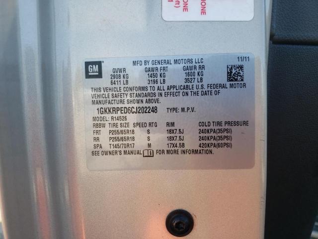 Photo 10 from auction – 2012 GMC ACADIA SLE with VIN 1GKKRPED6CJ202248