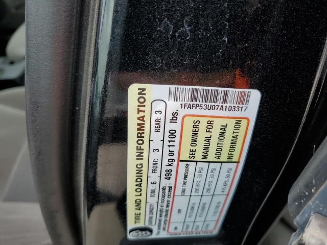 Photo 10 from auction – 2007 FORD TAURUS SE with VIN 1FAFP53U07A103317