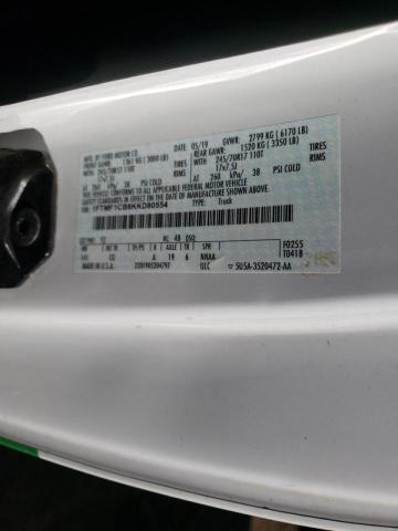 Photo 10 from auction – 2019 FORD F150 with VIN 1FTMF1CB8KKD80554