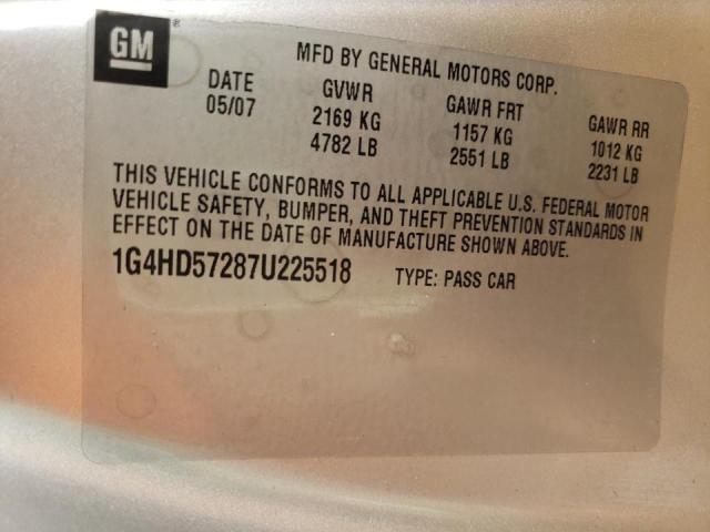 Photo 10 from auction – 2007 BUICK LUCERNE CX with VIN 1G4HD57287U225518