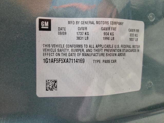 Photo 10 from auction – 2010 CHEVROLET COBALT 2LT with VIN 1G1AF5F5XA7114169
