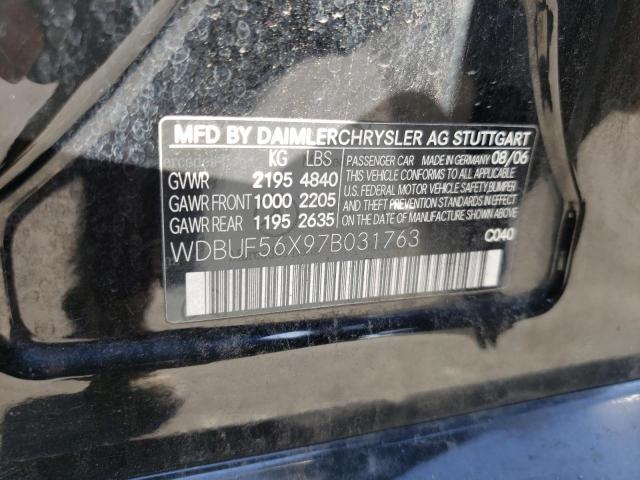 Photo 10 from auction – 2007 MERCEDES-BENZ E 350 with VIN WDBUF56X97B031763