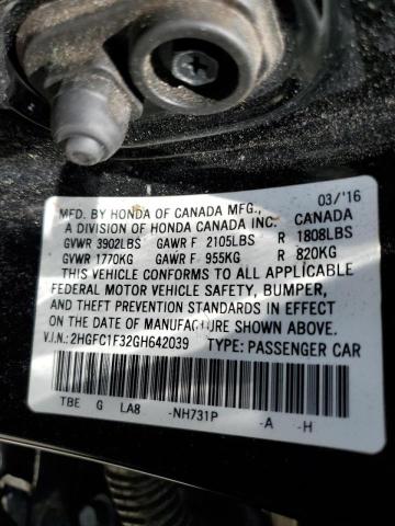 Photo 10 from auction – 2016 HONDA CIVIC EX with VIN 2HGFC1F32GH642039
