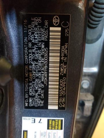 Photo 10 from auction – 2017 TOYOTA PRIUS PRIM with VIN JTDKARFP8H3003625