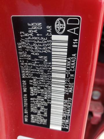 Zdjęcie 10 z aukcji – 2014 TOYOTA COROLLA L z VIN 2T1BURHE2EC012424