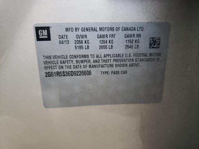 Photo 10 from auction – 2013 CADILLAC XTS with VIN 2G61R5S36D9226606