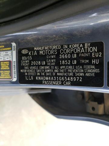 Photo 10 from auction – 2016 KIA RIO LX with VIN KNADM4A31G6548972
