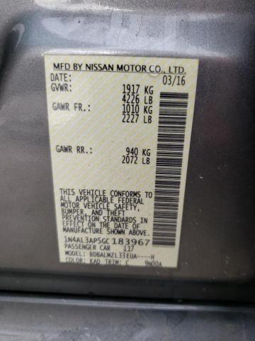 Photo 10 from auction – 2016 NISSAN ALTIMA 2.5 with VIN 1N4AL3AP5GC183967
