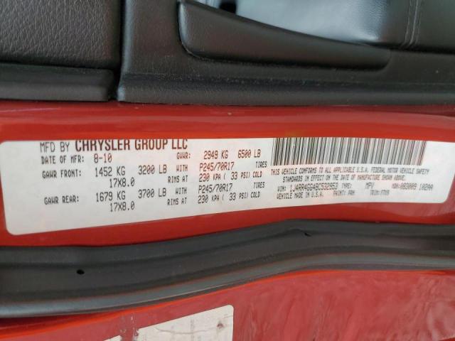 Photo 10 from auction – 2011 JEEP GRAND CHER with VIN 1J4RR4GG4BC532953