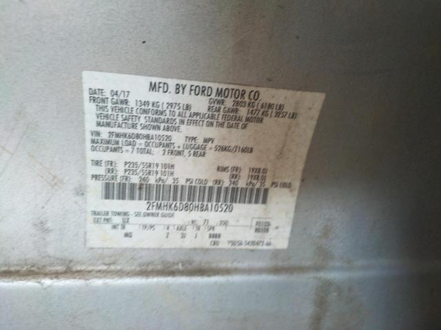 Photo 10 from auction – 2017 FORD FLEX LIMIT with VIN 2FMHK6D80HBA10520
