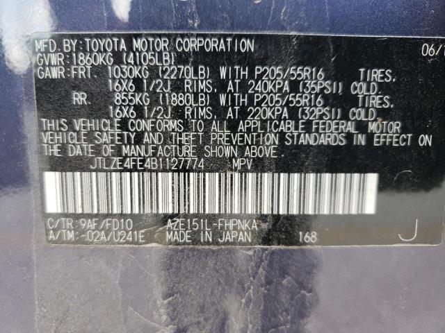 Photo 10 from auction – 2011 TOYOTA SCION XB with VIN JTLZE4FE4B1127774