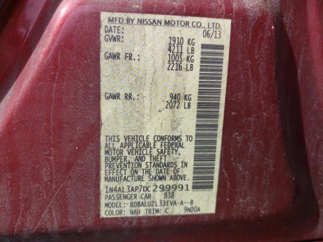 Photo 10 from auction – 2013 NISSAN ALTIMA 2.5 with VIN 1N4AL3AP7DC299991