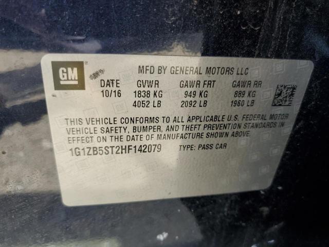 Photo 10 from auction – 2017 CHEVROLET MALIBU LS with VIN 1G1ZB5ST2HF142079