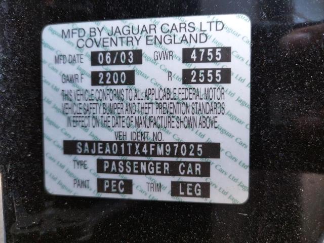Photo 10 from auction – 2004 JAGUAR S-TYPE with VIN SAJEA01TX4FM97025