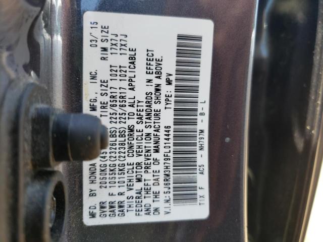 Photo 10 from auction – 2015 HONDA CR-V EXL with VIN 5J6RM3H79FL014446