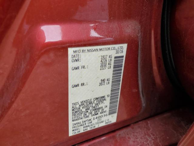 Photo 10 from auction – 2017 NISSAN ALTIMA 2.5 with VIN 1N4AL3AP5HC140036