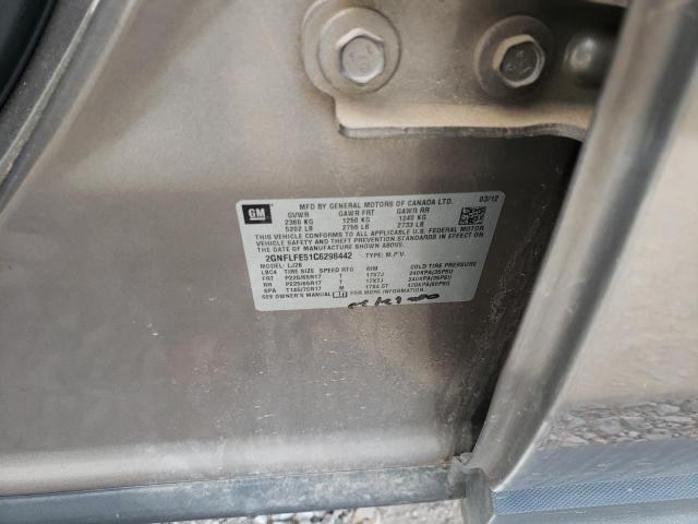 Photo 10 from auction – 2012 CHEVROLET EQUINOX LT with VIN 2GNFLFE51C6298442