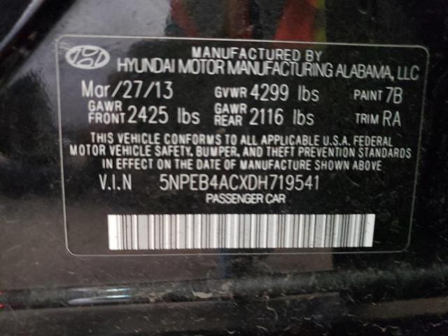 Photo 10 from auction – 2013 HYUNDAI SONATA GLS with VIN 5NPEB4ACXDH719541