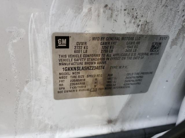Photo 10 from auction – 2008 GMC ACADIA SLE with VIN 1GKEV13758J249510