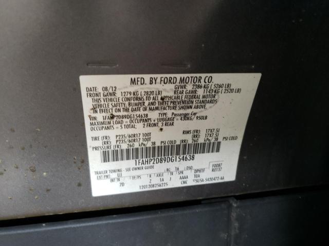 Фото 10 с аукциона – 2013 FORD TAURUS SE с VIN 1FAHP2D89DG154638