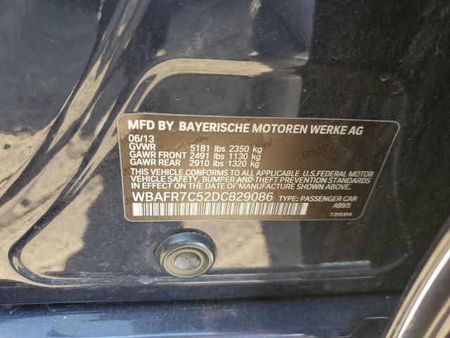 Photo 10 from auction – 2013 BMW 535 I with VIN WBAFR7C52DC829086
