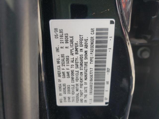 Photo 10 from auction – 2008 ACURA TL with VIN 19UUA66218A047717