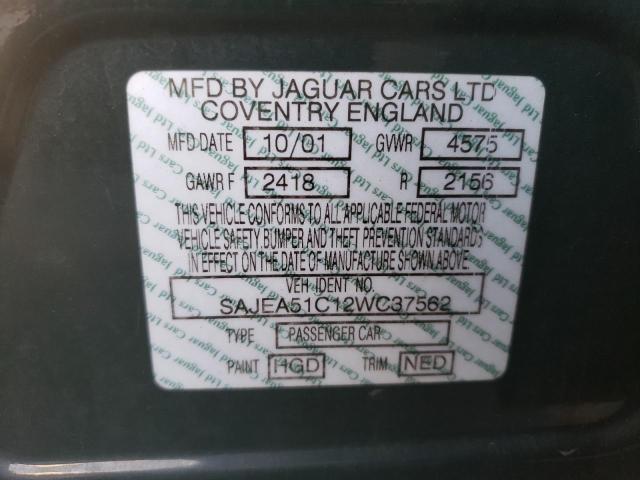 Photo 10 from auction – 2002 JAGUAR X-TYPE 3.0 with VIN SAJEA51C12WC37562