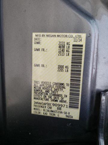 Photo 10 from auction – 2014 NISSAN MAXIMA S with VIN 1N4AA5AP3EC909971