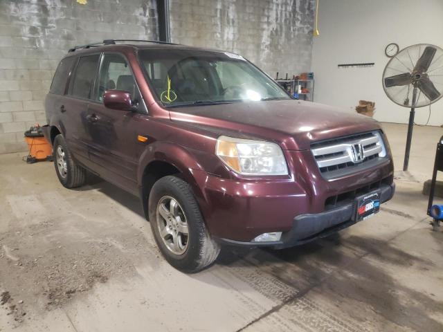 HONDA PILOT EXL 2007 with VIN 2HKYF18517H524889 - Photo from auction