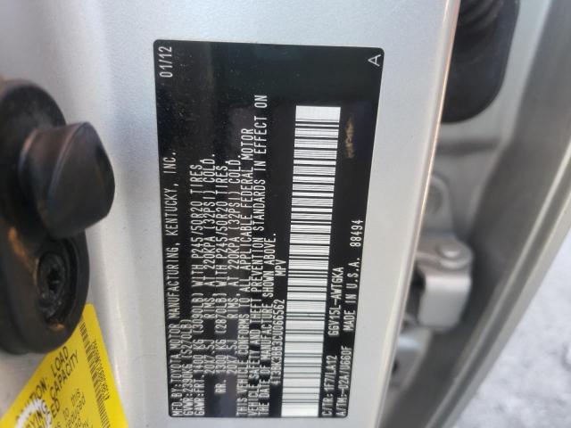 Photo 10 from auction – 2012 TOYOTA VENZA LE with VIN 4T3BK3BB3CU066562