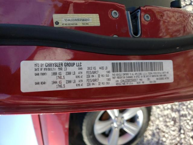 Photo 10 from auction – 2014 JEEP COMPASS LA with VIN 1C4NJCEB2ED503317