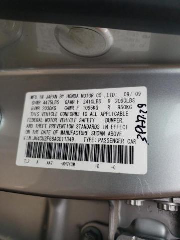 Photo 10 from auction – 2010 ACURA TSX with VIN JH4CU2F68AC011349