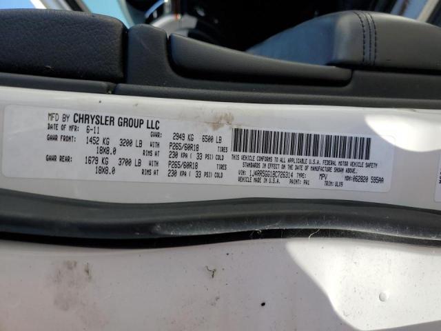 Photo 10 from auction – 2011 JEEP GRAND CHER with VIN 1J4RR5GG1BC726314