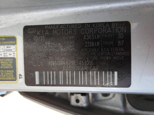 Photo 10 from auction – 2014 KIA OPTIMA LX with VIN KNAGM4A79E5461016